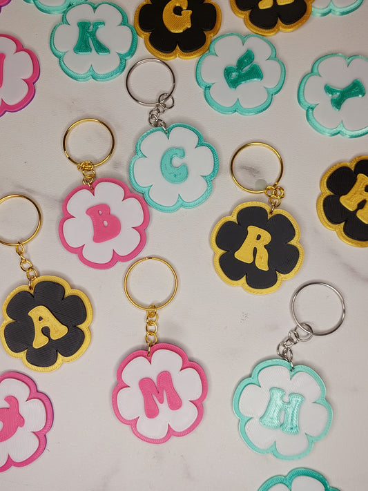 Sleutelhanger Letter Bloem