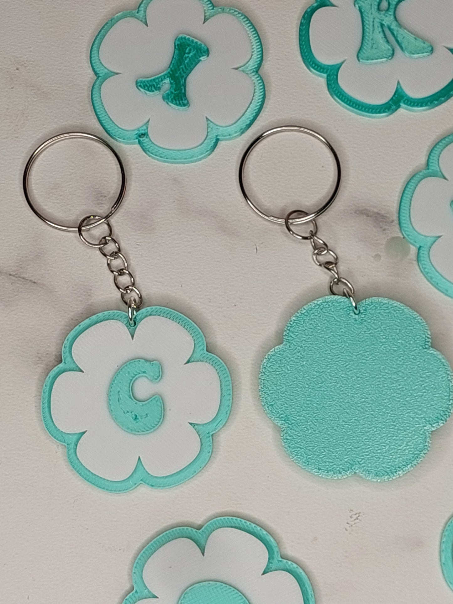 Sleutelhanger Letter Bloem