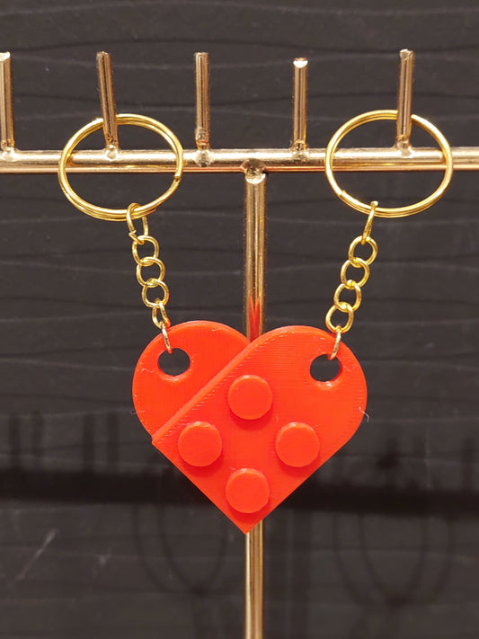 Sleutelhanger Dubbel Hartje